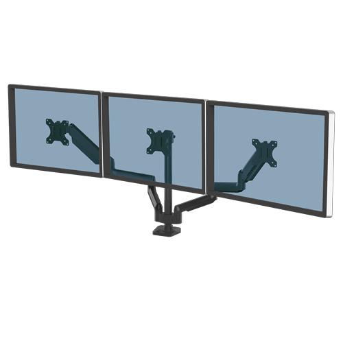 Fellowes Platinum Series 8042601 Supporti a parete per TV 762 cm 30 Nero (Fellowes 8042601 Platinum Series Triple Monitor Arm)