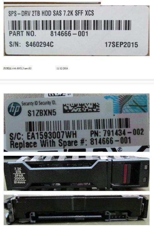 DRV 2TB HDD SAS 7.2K SFF XCS