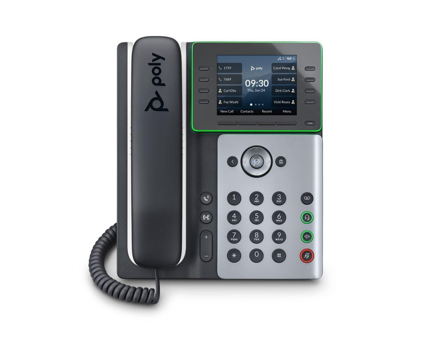 POLY Telefono IP Edge E350 abilitato per PoE (EDGE E400 IP PHONE - )