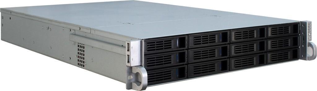 Rack Ipc 2U-2412 Nero, Argento
