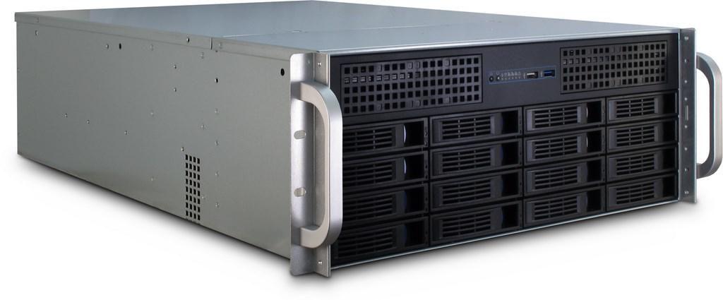 Rack 4U-4416L Nero, Argento