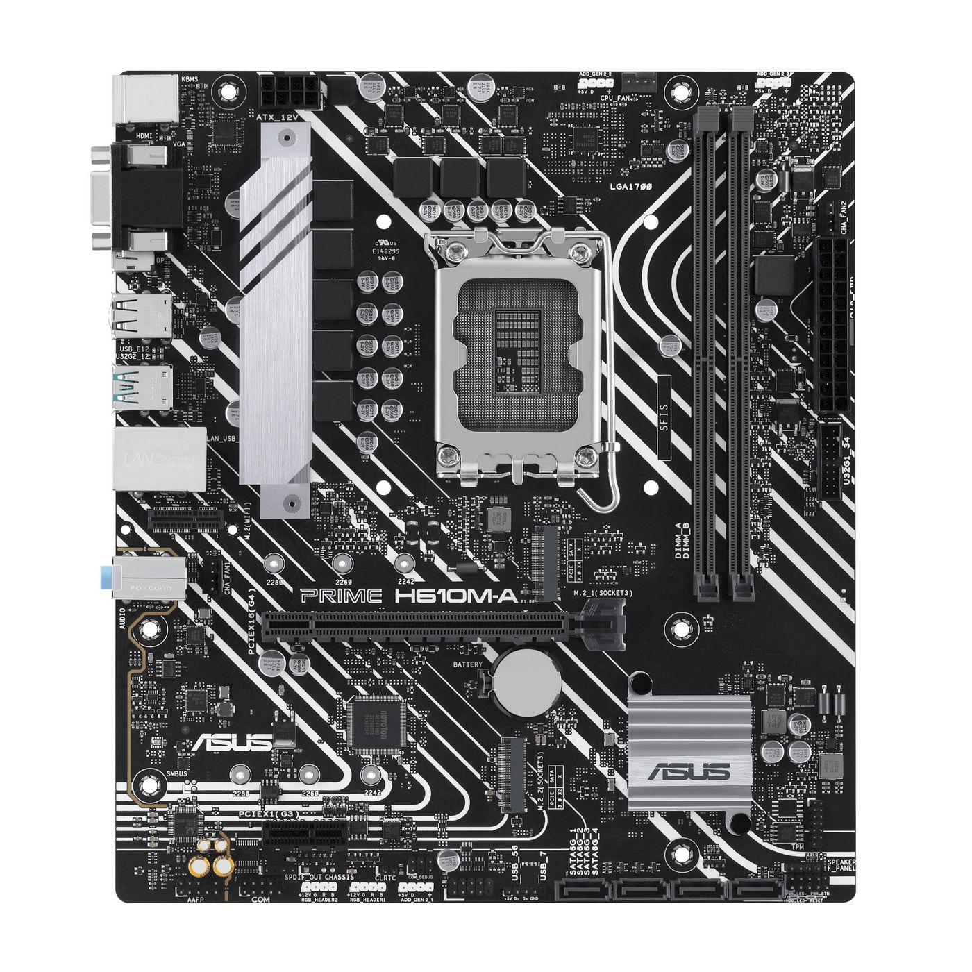 ASUS PRIME H610M-A-CSM Intel H610 LGA 1700 micro ATX (Asus PRIME H610M-A-CSM - Corporate Stable Model, Intel H610, 1700, Micro