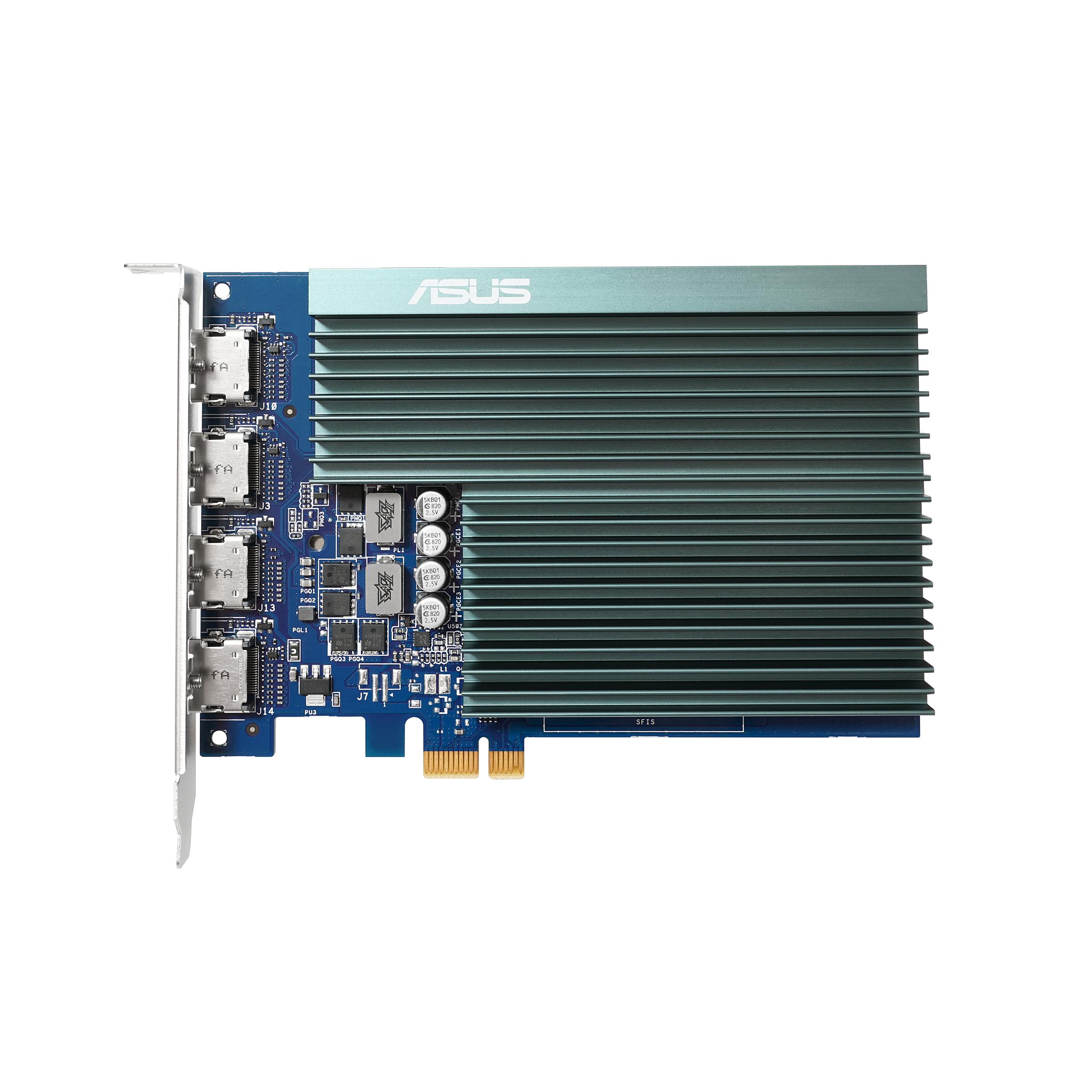 ASUS GT730-4H-SL-2GD5 NVIDIA GeForce GT 730 2 GB GDDR5 (ASUS VGA 2GB GT730 PCIe x1/ Silent/ 4xHDMI GT730-4H-SL-2GD5, Passive co