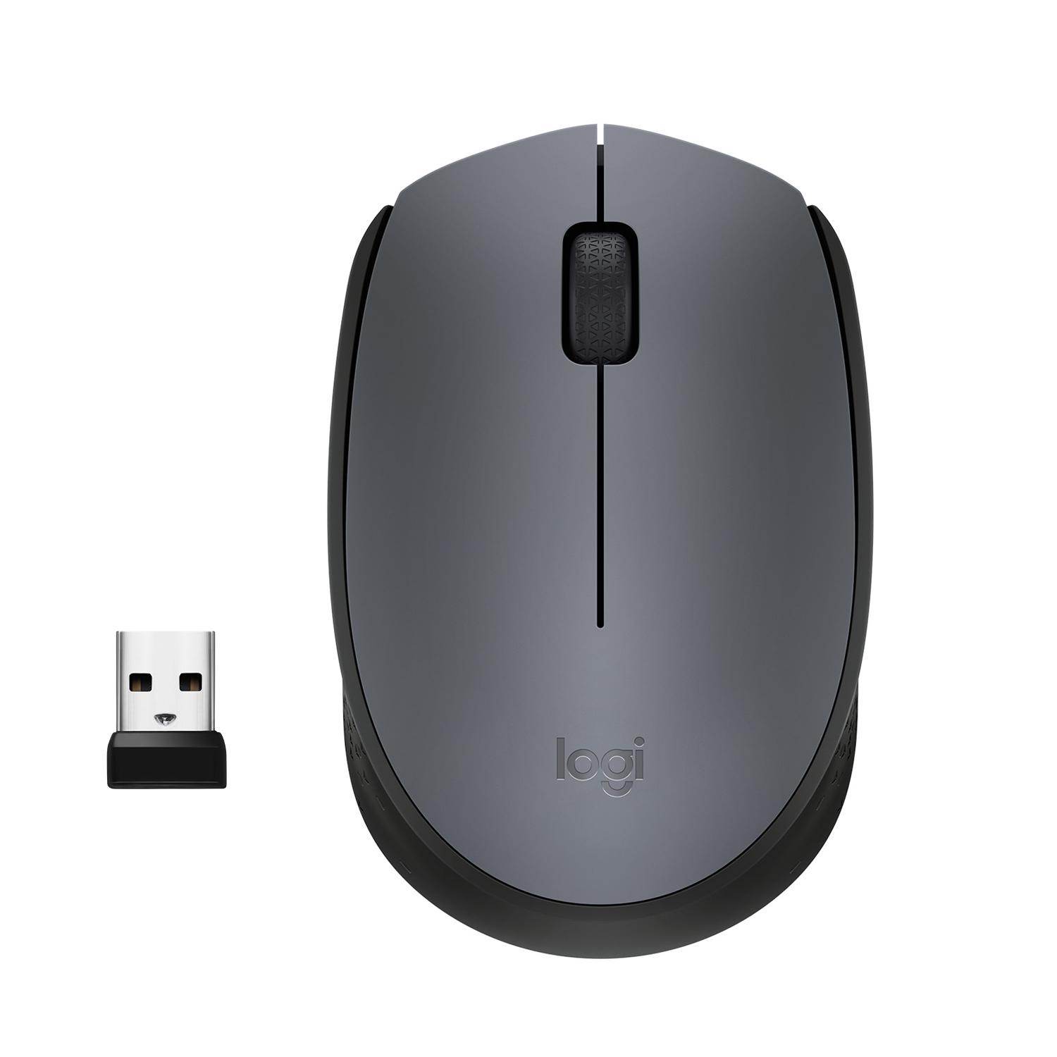 Logitech M170 Grey-K mouse Ufficio Ambidestro RF Wireless Ottico 1000 DPI (Logitech Mouse M170 Wireless grey)