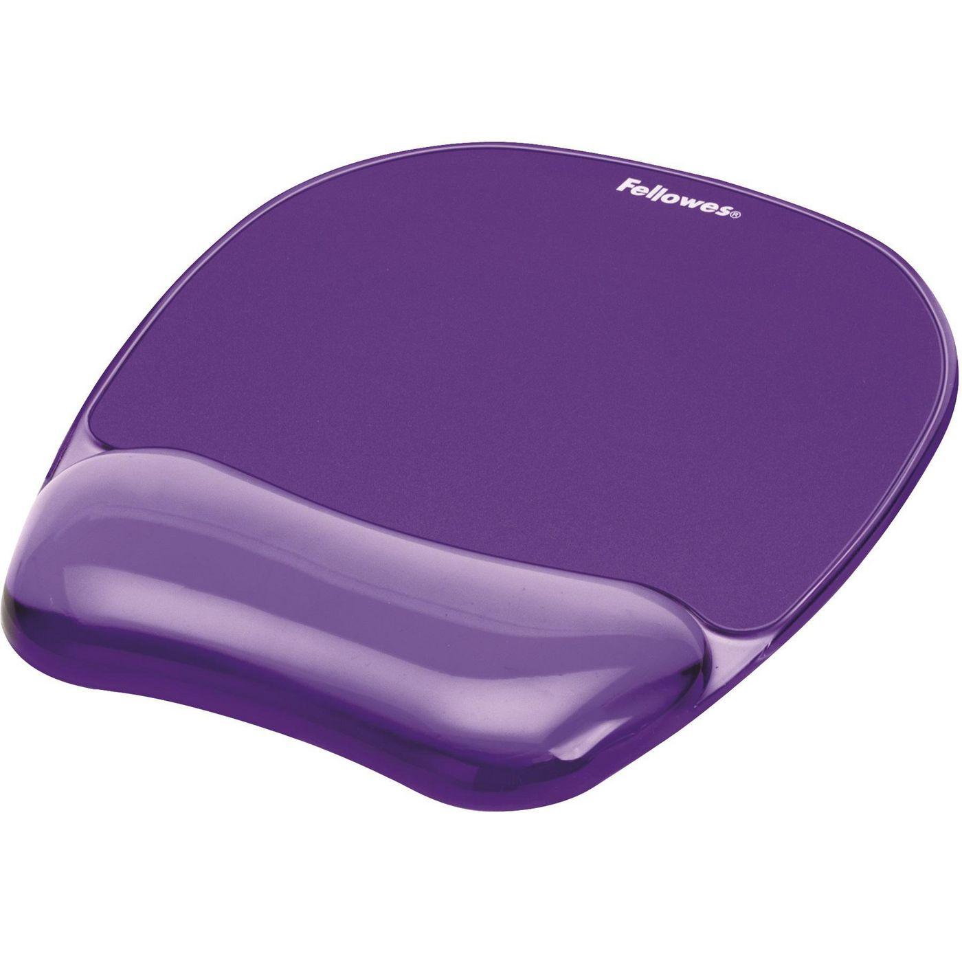 Fellowes 9144104 tappetino per mouse Viola (Fellowes Crystal Gel Mouse Pad and Wrist Rest Purple 91441 9144104)
