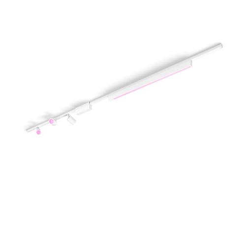 Philips Hue White and Color ambiance Perifo set con 3 cilindri a sospensione e barra lineare luminosa Smart Bianco