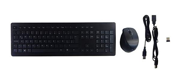 HP 932367-041 tastiera Mouse incluso RF Wireless QWERTZ Tedesco Nero