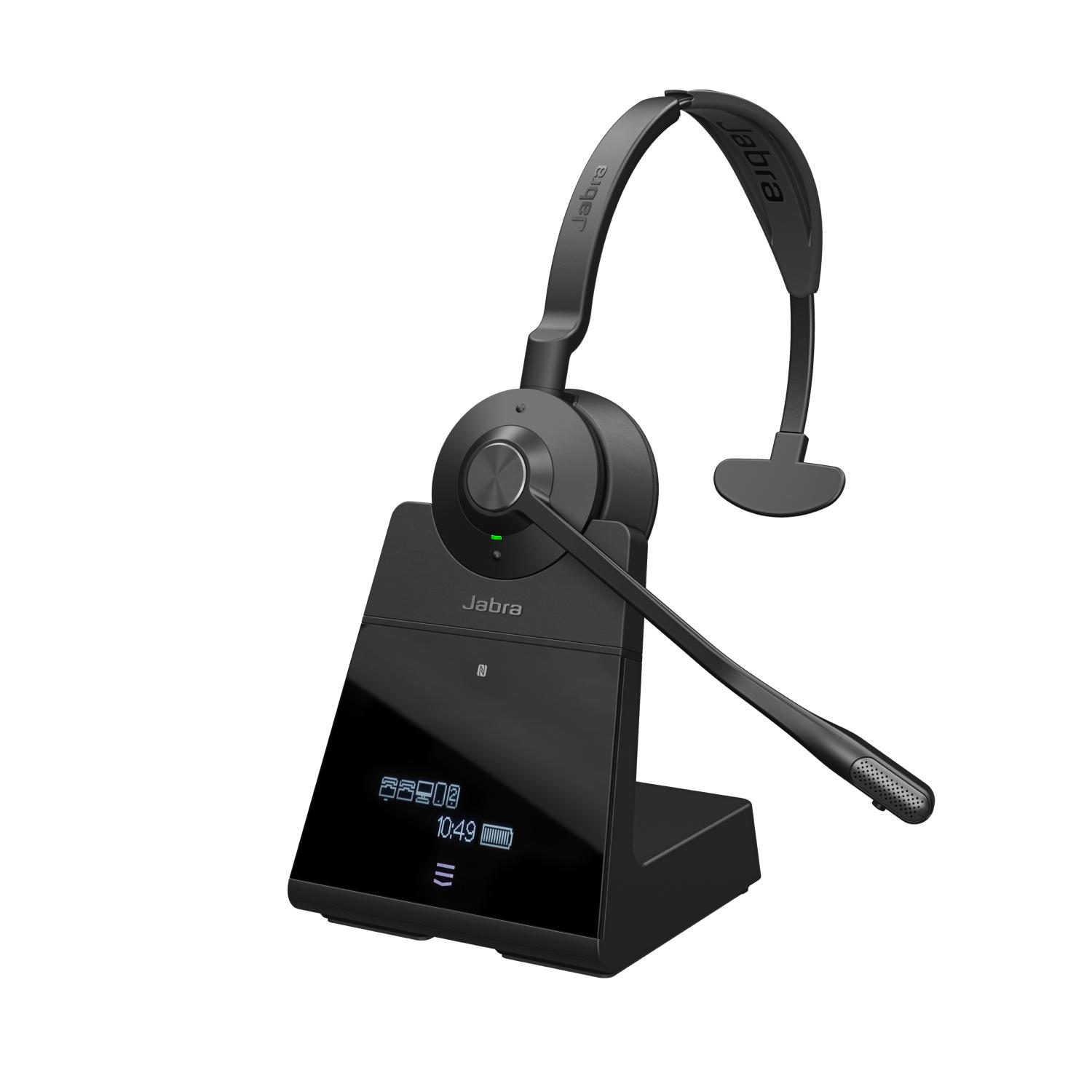 Jabra Engage 75 Mono Auricolare Wireless A Padiglione, Passanuca Ufficio Bluetooth Nero (Engage 75 Mono - Head-band Black - War