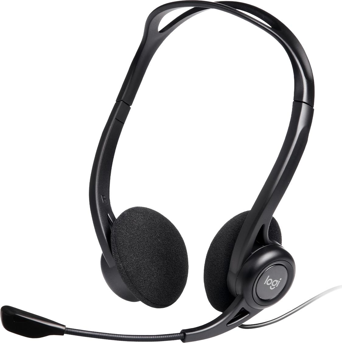 Logitech 981-000100 cuffia e auricolare Cablato A Padiglione Musica e Chiamate USB tipo A Nero (Logitech PC Headset 960 USB)