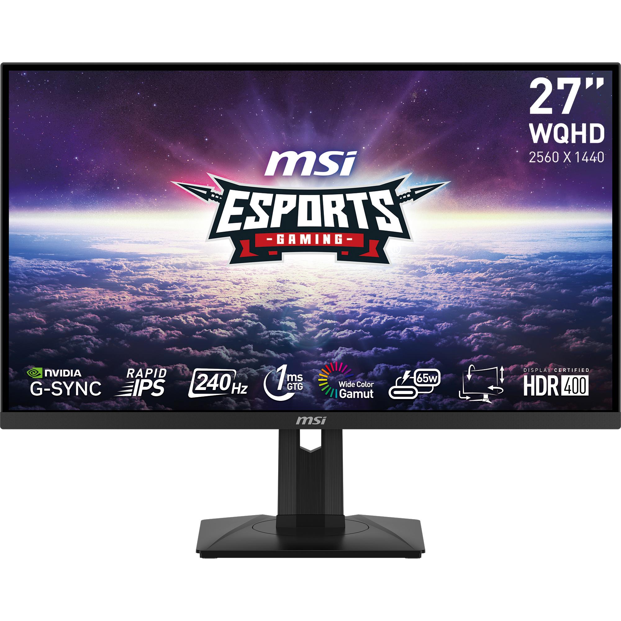 MSI G274QPX Monitor PC 686 cm 27 2560 x 1440 Pixel Quad HD Nero (MSI G274QPXDE 688 27 Zoll 240 Hz)