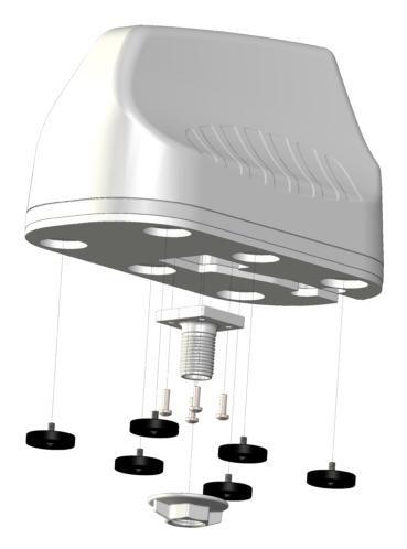 POYNTING - High Performance Robust Multifunctional 5-in-1 MIMO Antenna: 2x LTE/5G 410-3800 (max. Gain: 5.8 dBi) + 2x 2.4 & 5.
