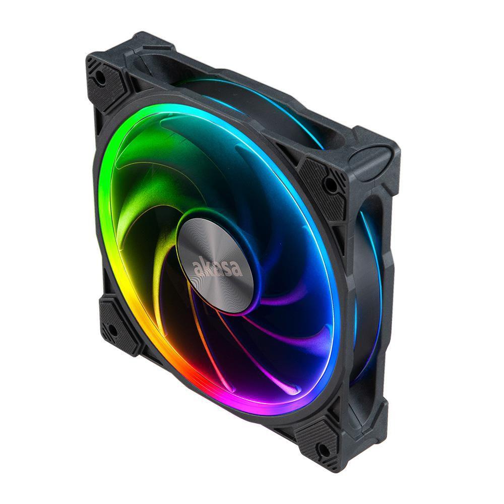 Akasa SOHO AR Case per computer Ventilatore 12 cm Nero, Trasparente 1 pz (Akasa Soho AR - indsats med bl?ser)