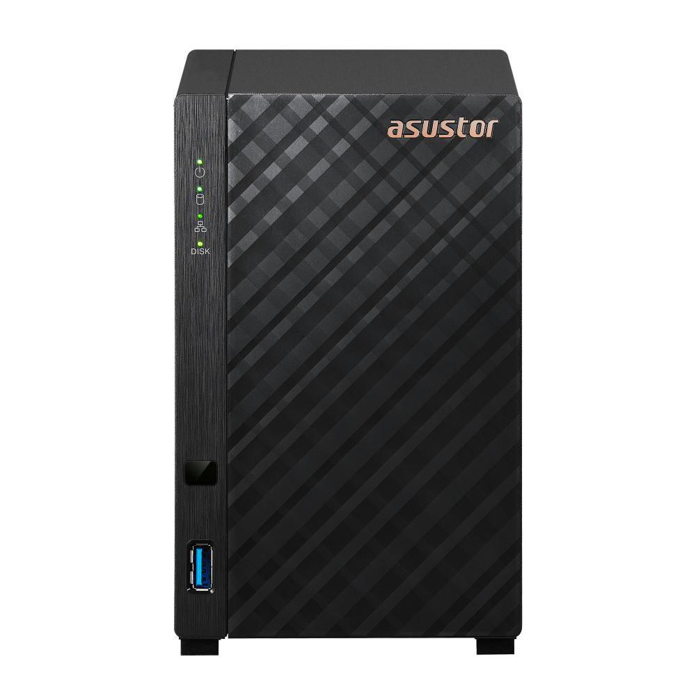 ASUSTOR NAS TOWER 2 bay (3.5"), Realtek RTD1619B, Quad-Core 1.7GHz, 1GB, 1GbE x1, USB x2, WOW (Wake on WAN).. AS1102TL