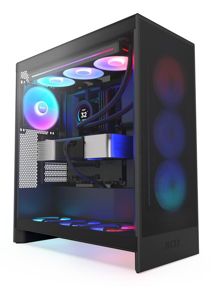 NZXT H7 Flow RGB Midi Tower Nero (NZXT H7 Flow RGB [2024] Mid-Tower Black)