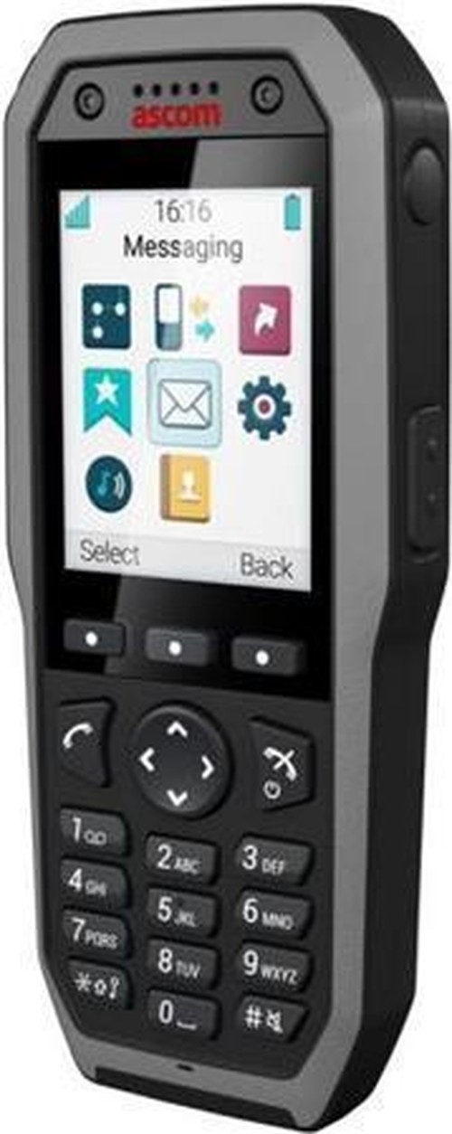 Ascom d83 Messenger EX cordless DECT, IP65, Bluetooth, messaggistica, ATEX