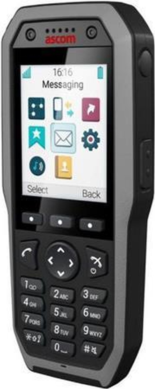 Ascom d83 Protector PC+LF+EXcordless DECT, IP65, ATEX, allarmistica, Pull Cord