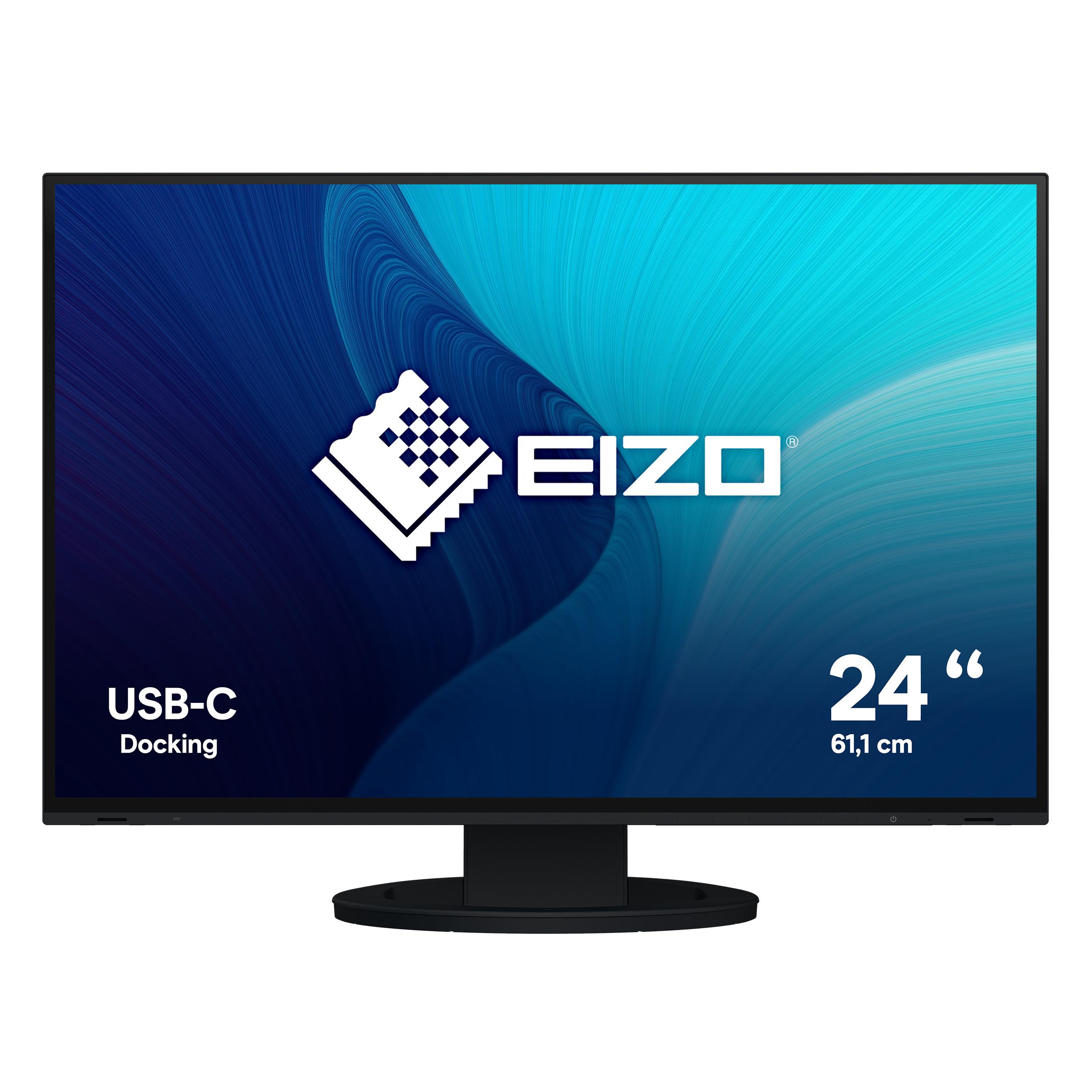 EIZO FlexScan EV2485-BK LED display 612 cm 24.1 1920 x 1200 Pixel WUXGA Nero (EV2485-BK 24 DP HDMI USB-C / A)