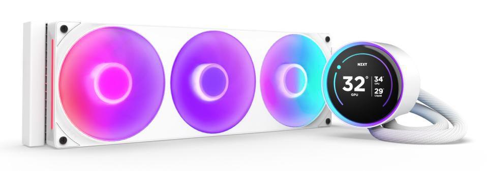 NZXT Kraken Elite 360 RGB Processore Raffreddatore di liquidi tutto in uno 12 cm Bianco 1 pz (NZXT Kraken Elite V2 2024 360/W R