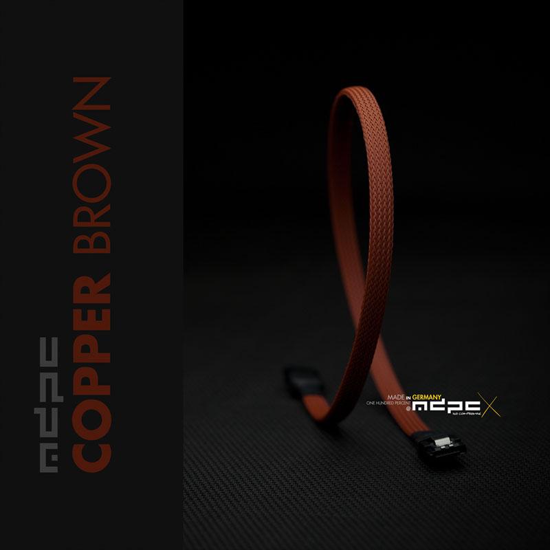MDPC-X Sleeve SATA - Copper-Brown 1 Metre