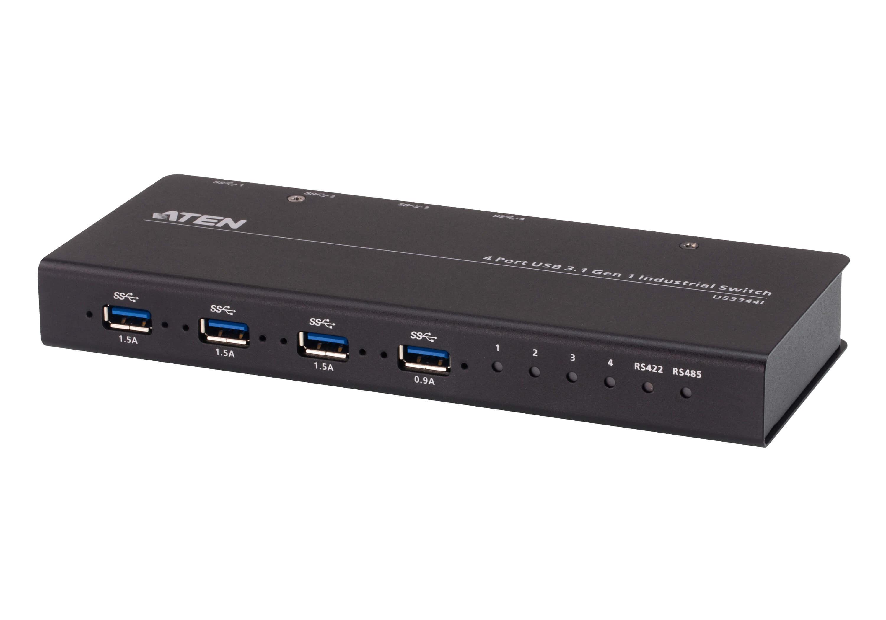 ATEN Switch hub industriale USB 3.2 Gen 1 4 x 4 (4X4 USB 3.1 Gen1 Industrial Hub Switch)
