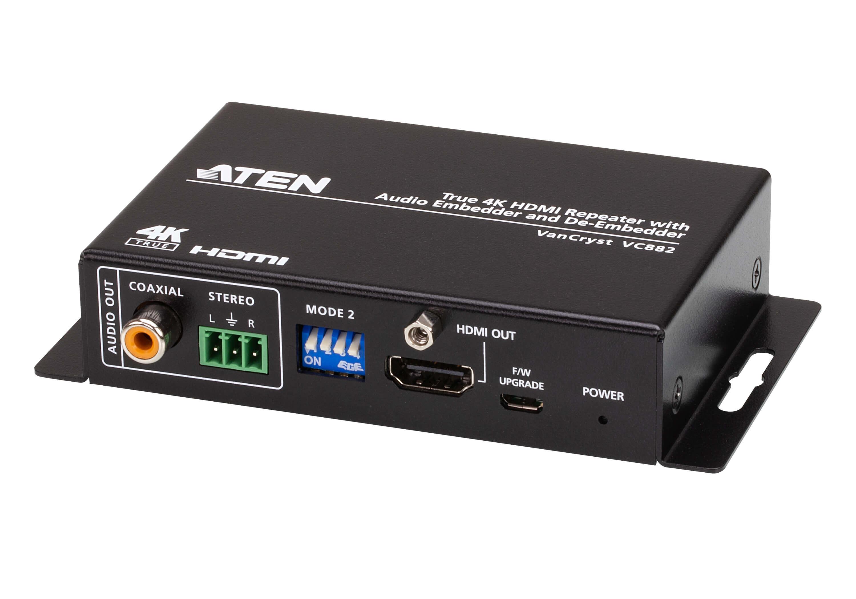 ATEN VC882 moltiplicatore AV Ripetitore AV Nero