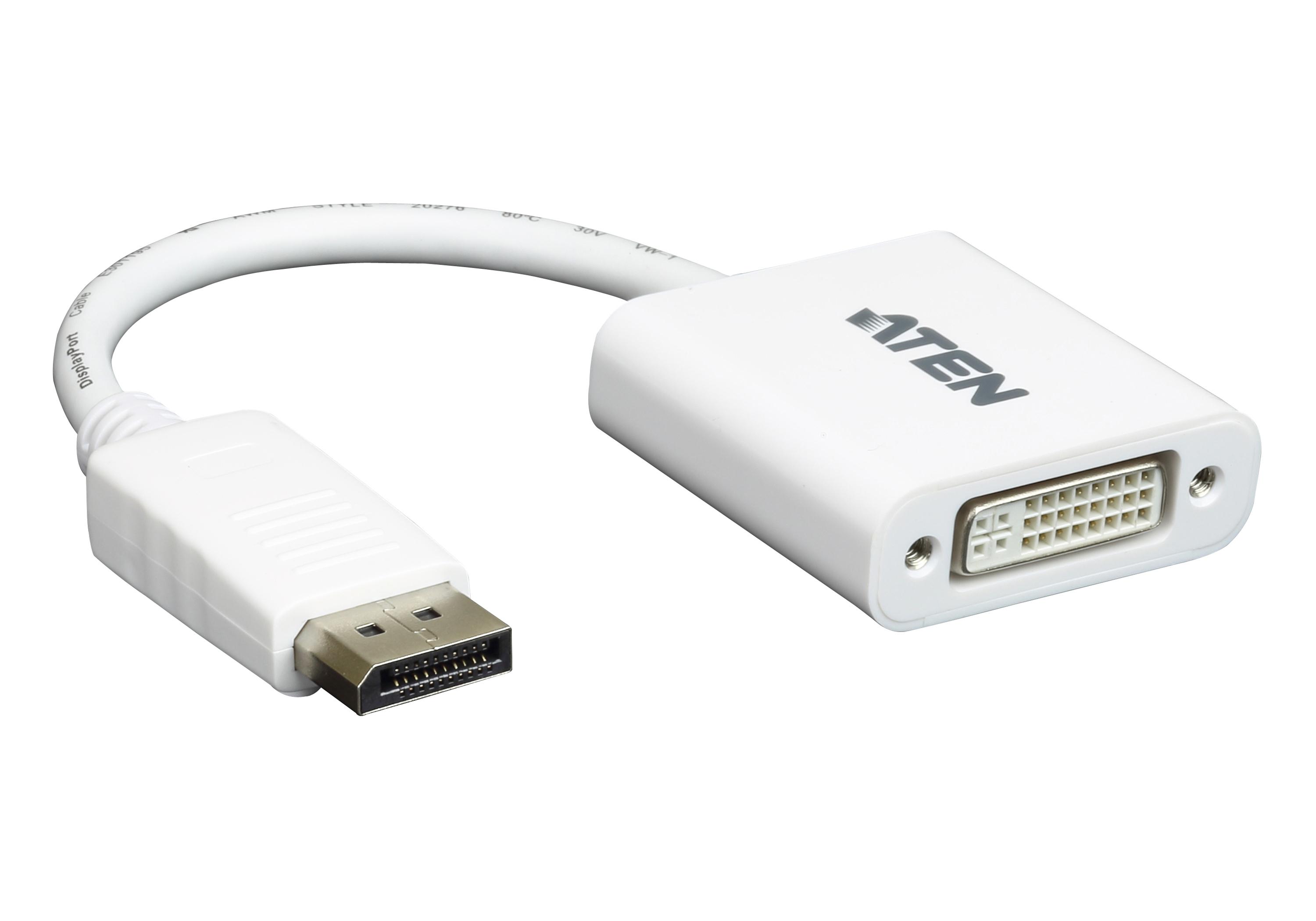 ATEN VC965 cavo e adattatore video DisplayPort DVI-I Bianco