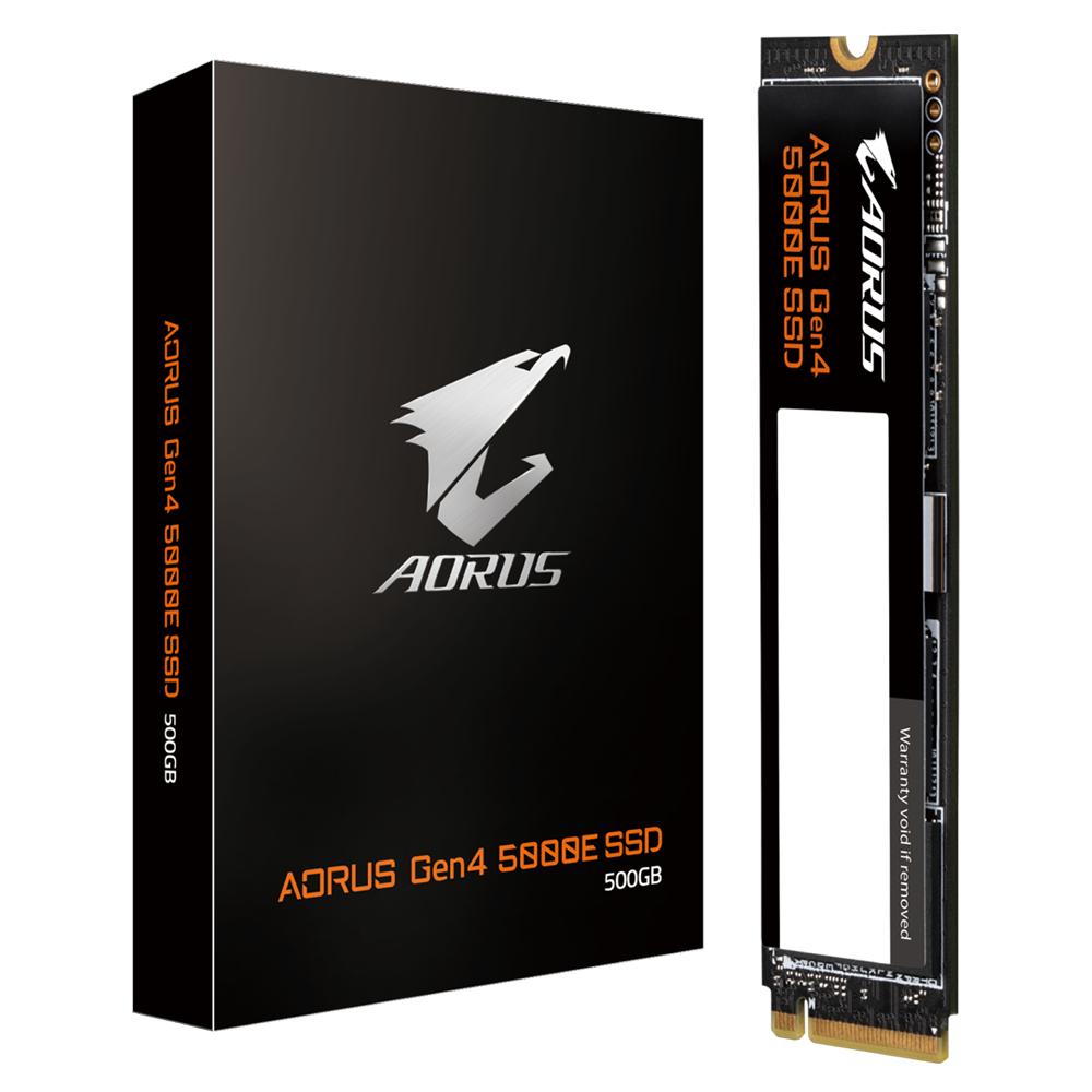 Gigabyte AORUS Gen4 5000E SSD 500GB M.2 PCI Express 4.0 NVMe 3D TLC NAND