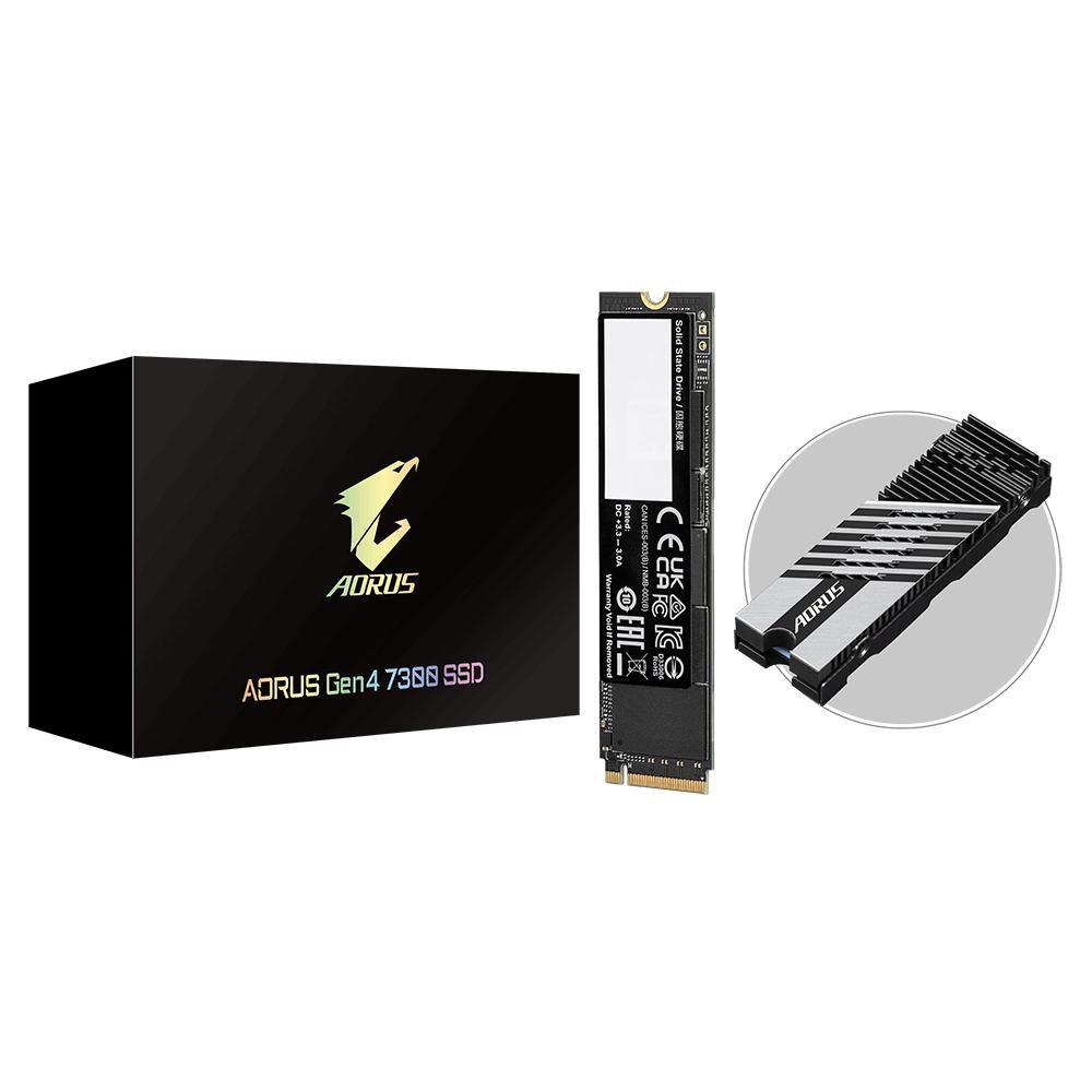 GIGABYTE AORUS Gen4 7300 SSD 2TB M.2 PCI Express 4.0 NVMe 3D TLC NAND (GIGABYTE AORUS Gen4 7300 SSD 2TB)