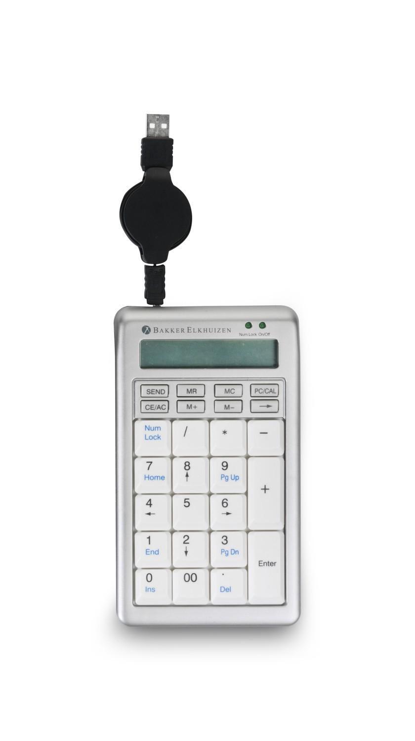 BakkerElkhuizen S-board 840 Numeric tastierino numerico PC USB Grigio chiaro, Bianco (A Bakker Elkhuizen product. The S-Board 8