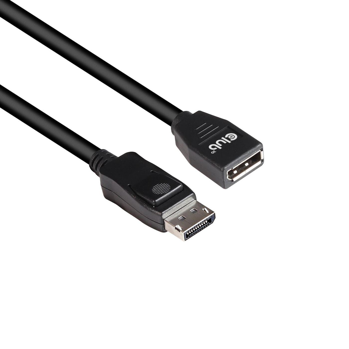 CLUB3D CAC-1022 cavo e adattatore video 2 m Displayport 1.4 Nero (Club 3D - DisplayPort forl?ngerkabel -)