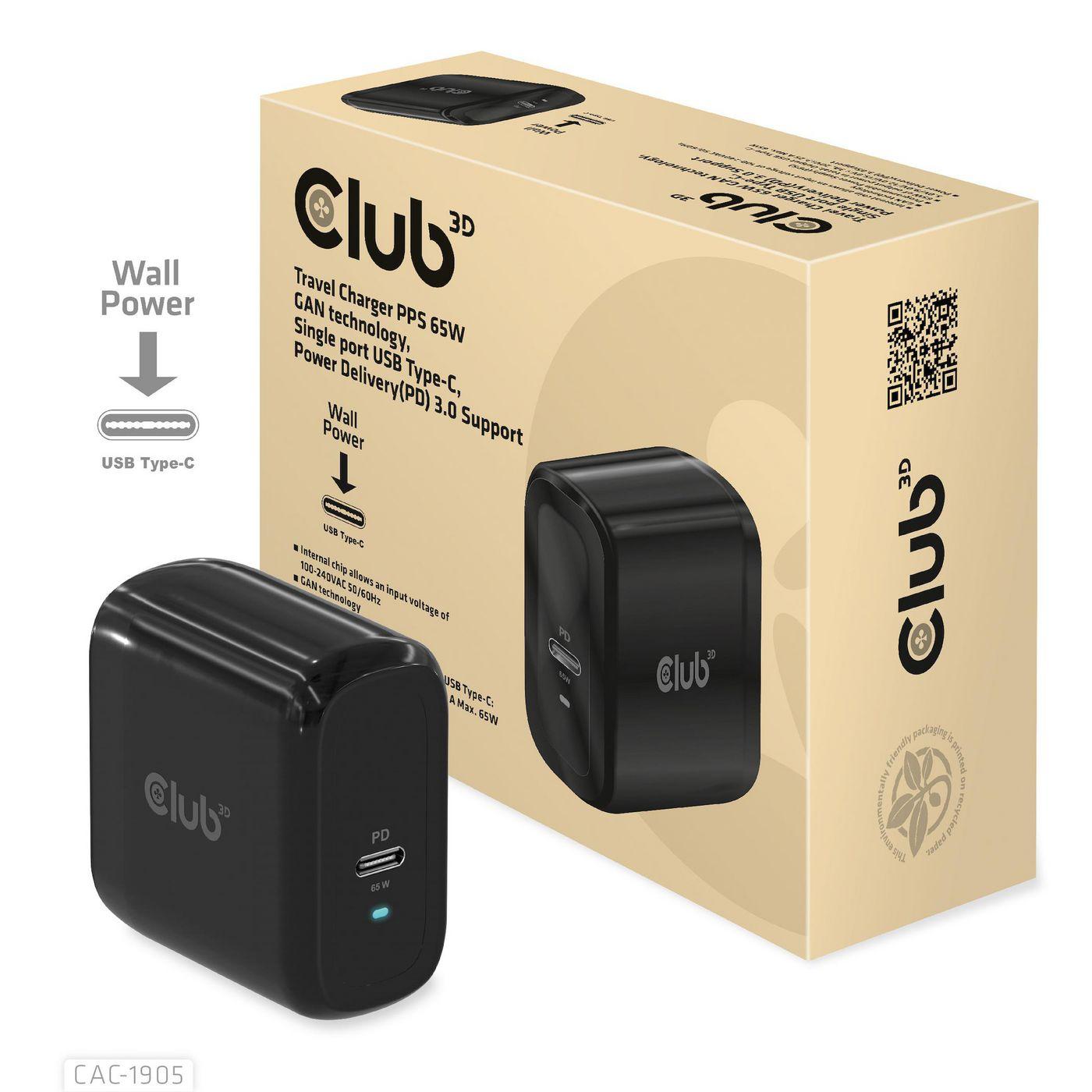 Caricabatterie da viaggio 65W Gan