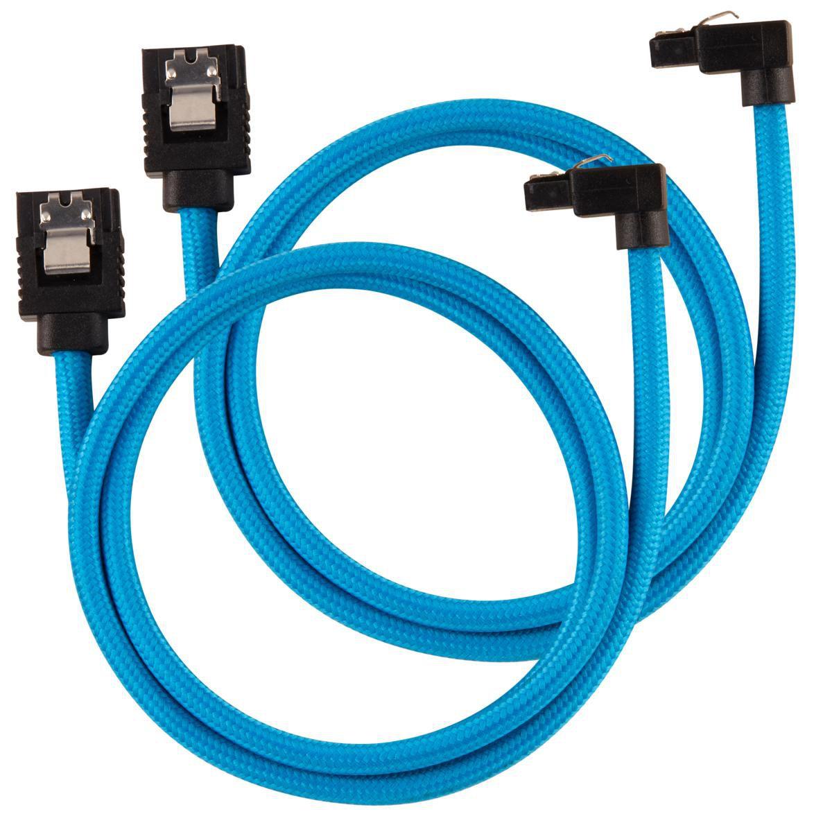Cavo SATA 0,6 M Nero, Blu