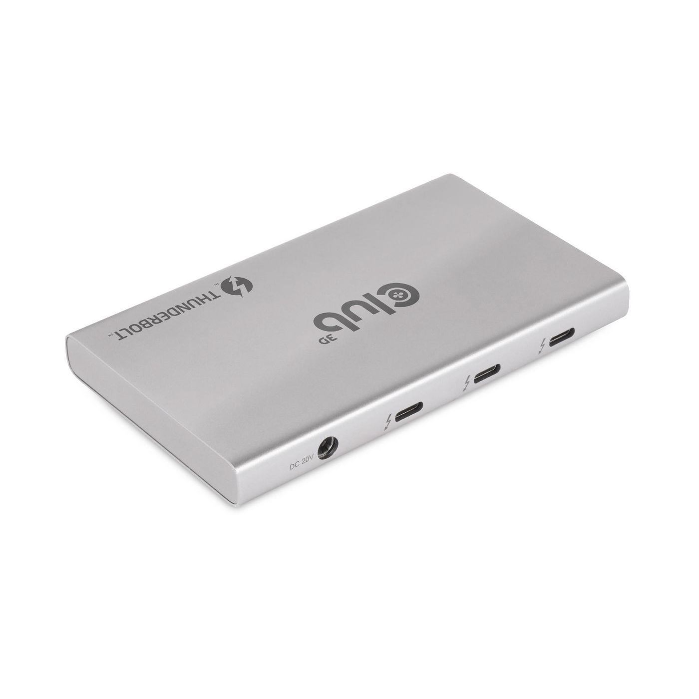 CLUB3D CSV-1580 replicatore di porte e docking station per laptop Thunderbolt 4 Argento (Club3D Thunderbolt 4 Portable 5-in-1 H)