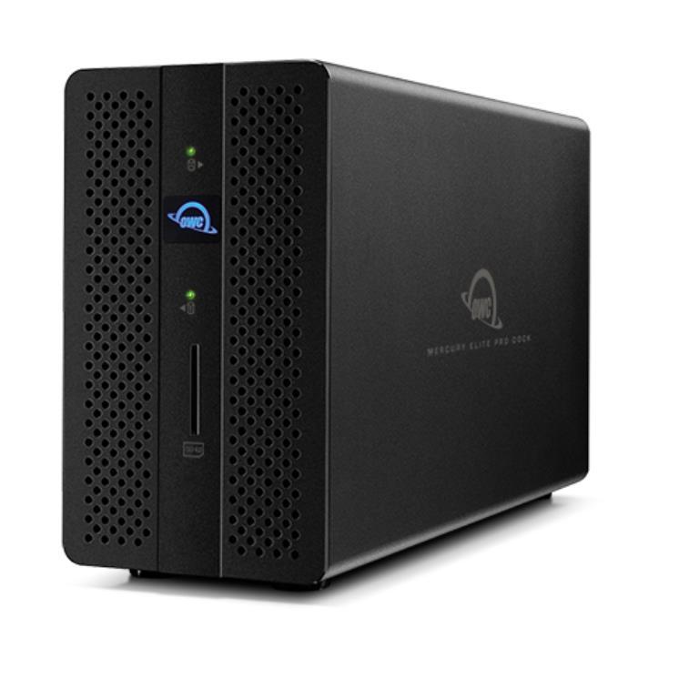 Soluzione di archiviazione Pro integrata per - - OWC Mercury Elite Pro Dock 32TB (2x18TB) - RAID 0/1 - TB3 / USB3.1 / DP1.2 / G