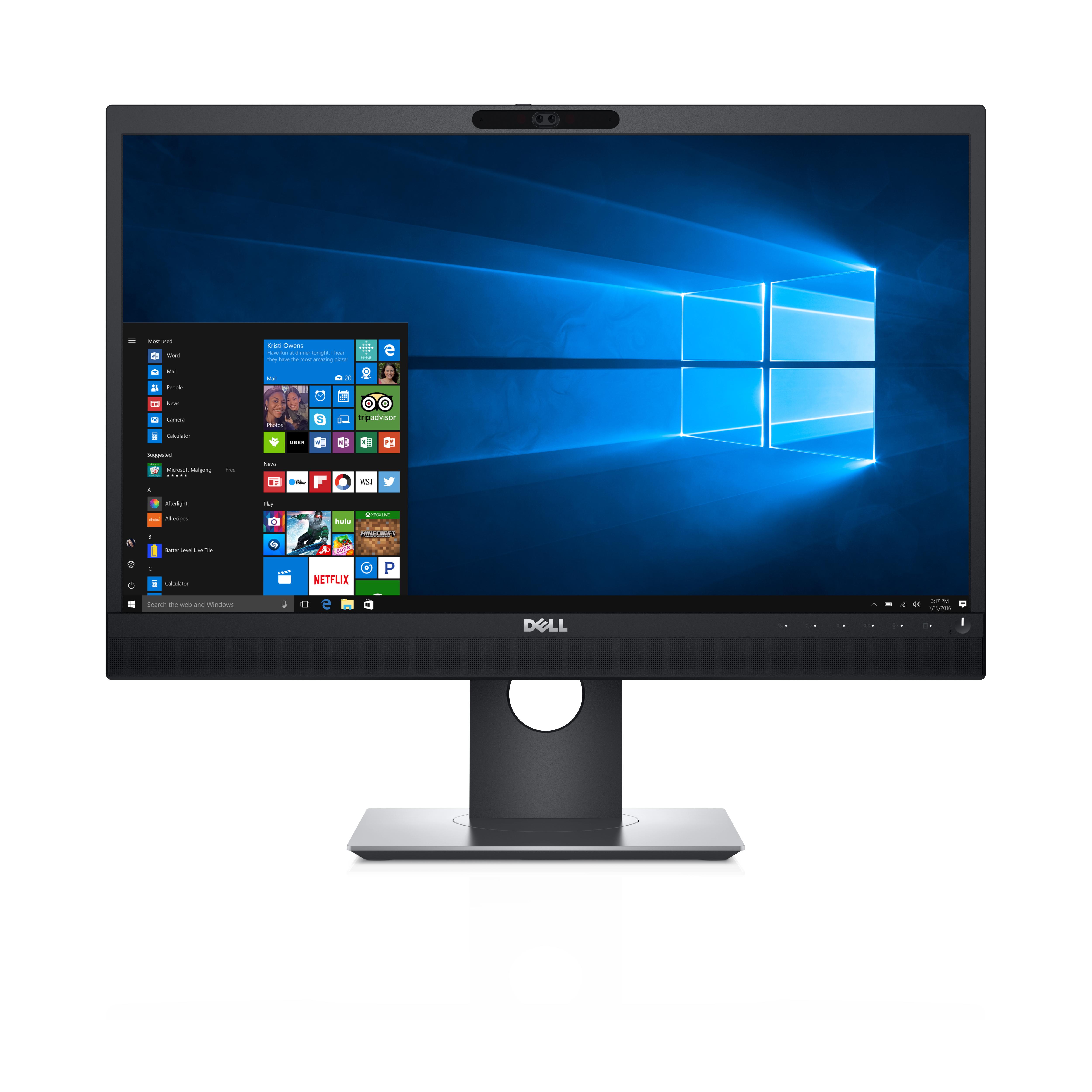 DELL Monitor 24 per videoconferenze: P2418HZM (24 Video-conferencing Monitor - - P2418HZ - 60.5cm[23.8Inch] - Black EURC - Warr