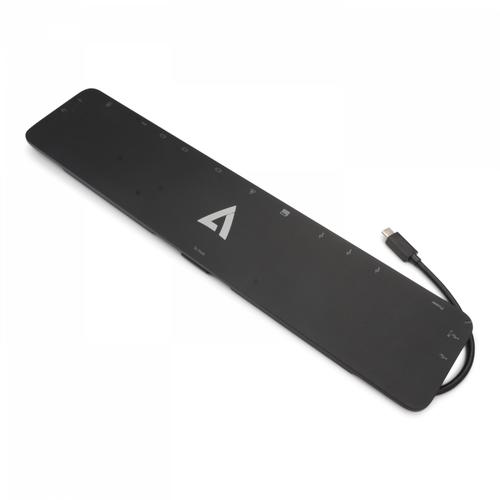 V7 DOCKUCPT01 replicatore di porte e docking station per notebook USB 3.2 Gen 1 (3.1 Gen 1) Type-C Nero
