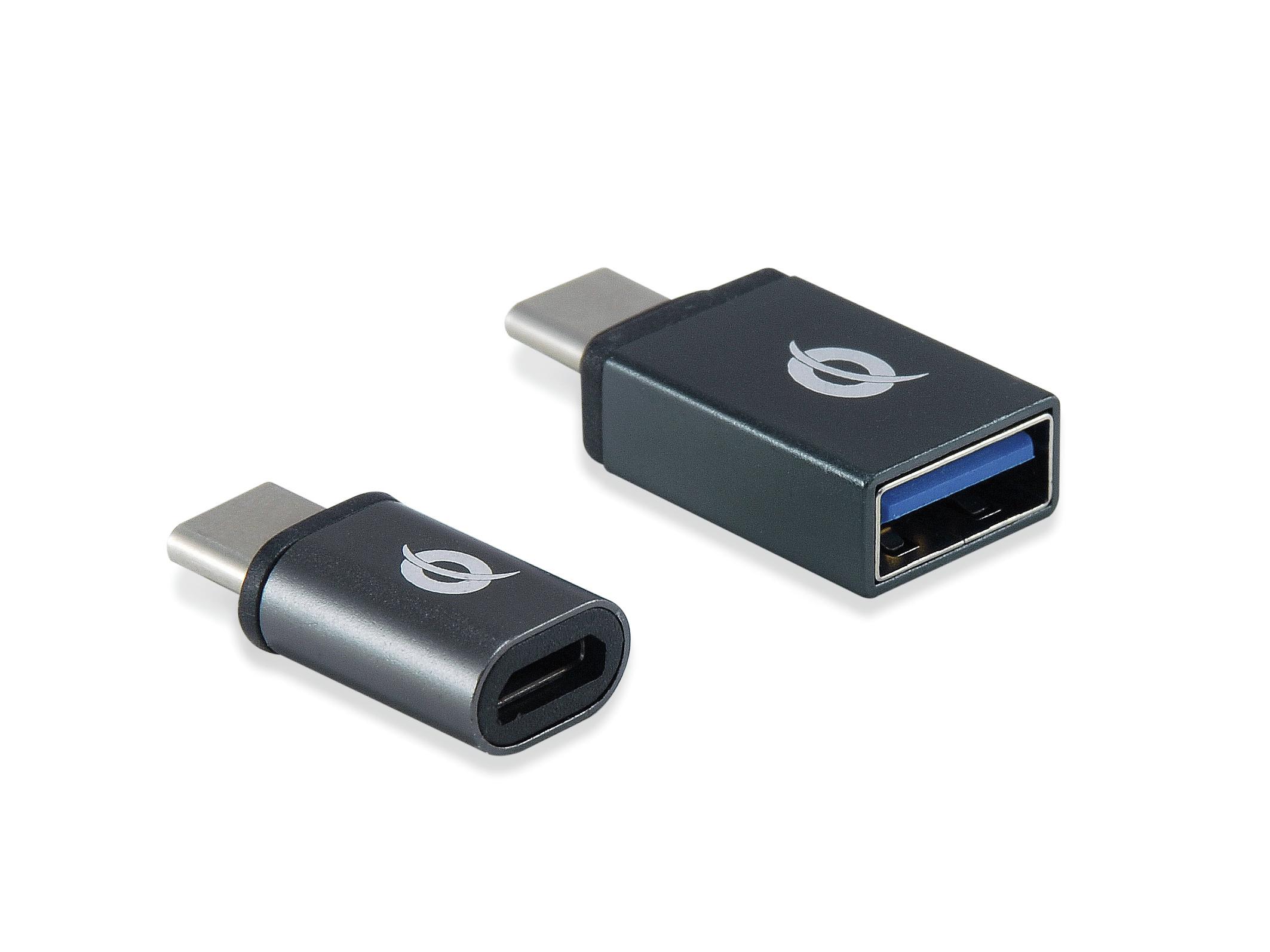 Conceptronic DONN04G adattatore per inversione del genere dei cavi USB 3.1 Gen 1 Type-C, USB 2.0 Type-C USB 3.1 Gen 1 Type-A, U