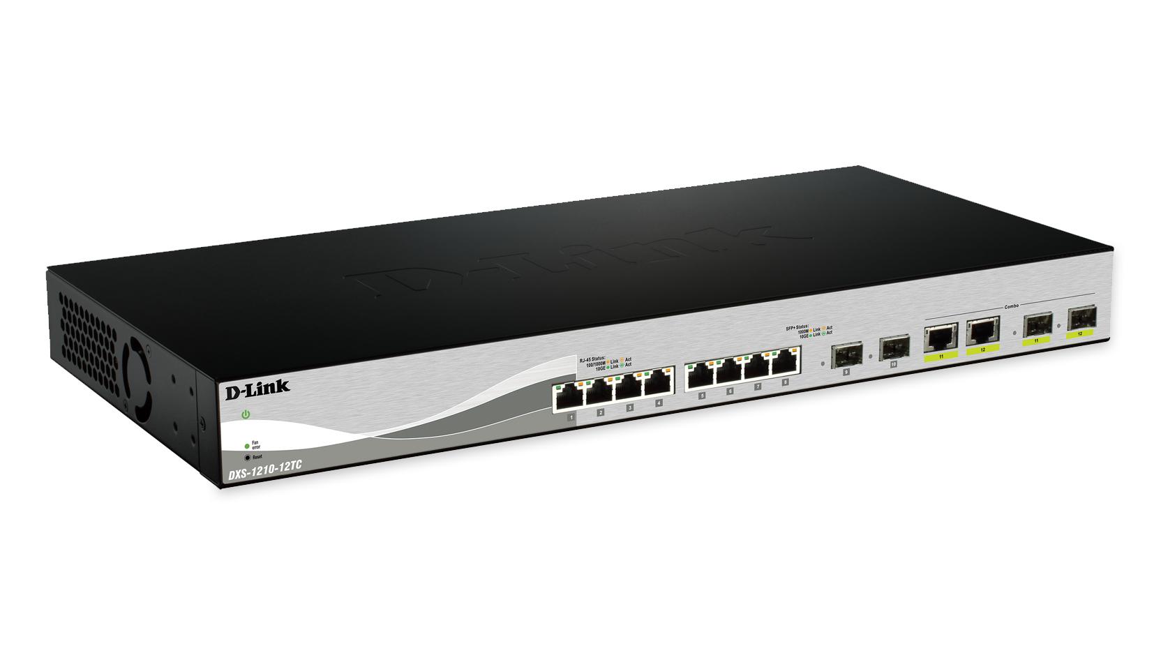 D-Link DXS-1210-12SC switch di rete Gestito L2/L3 1U Nero Argento (D-Link Web Smart DXS-1210-12SC - switc)