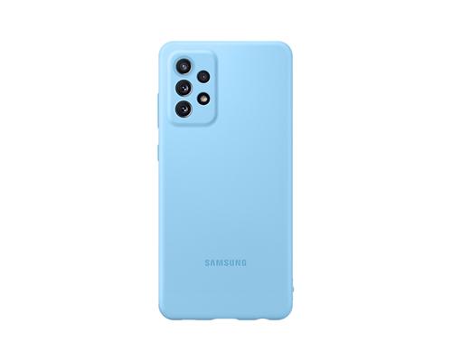 Samsung A72 Cover in silicone Blu custodia per cellulare 17 cm (6.7") Blu