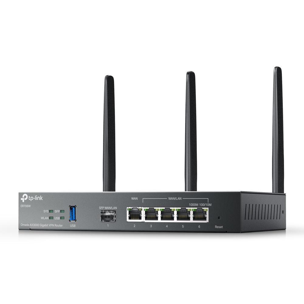 TP-Link Omada ER706W router wireless Gigabit Ethernet Dual-band [2.4 GHz/5 GHz] Nero (OMADA AX3000 GIGABIT VPN ROUTER - WITH OM