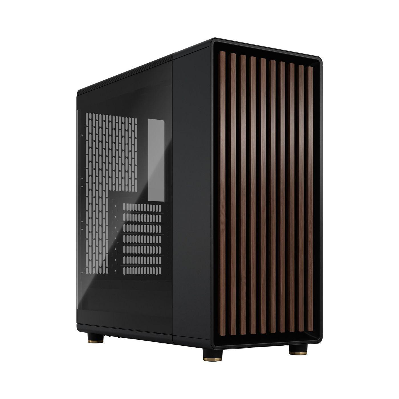 Fractal Design North Midi Tower Nero (Fractal Design North Charcoal Black [TG Dark] Case w/ Dark Tint Glass Window, ATX, 2 Fans