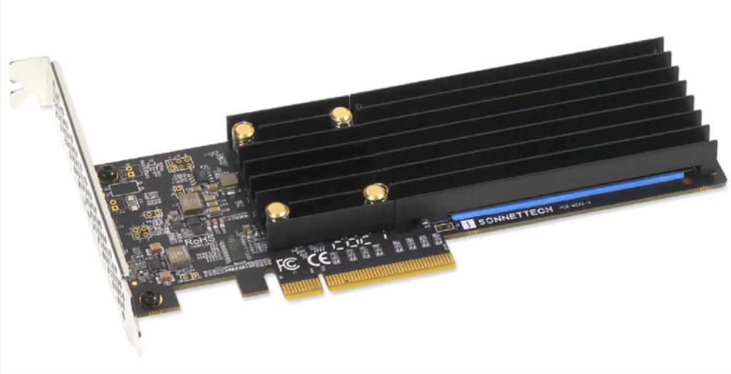 Sonnet SSD M.2 2x4 PCIe - 2 slot per SSD M.2 NVMe (non fornito)