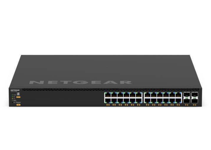 Switch Netgear Managed 28 porte GSM4328-100NES 24x1G PoE+ (base 648W, fino a 720W) e 4xSFP+