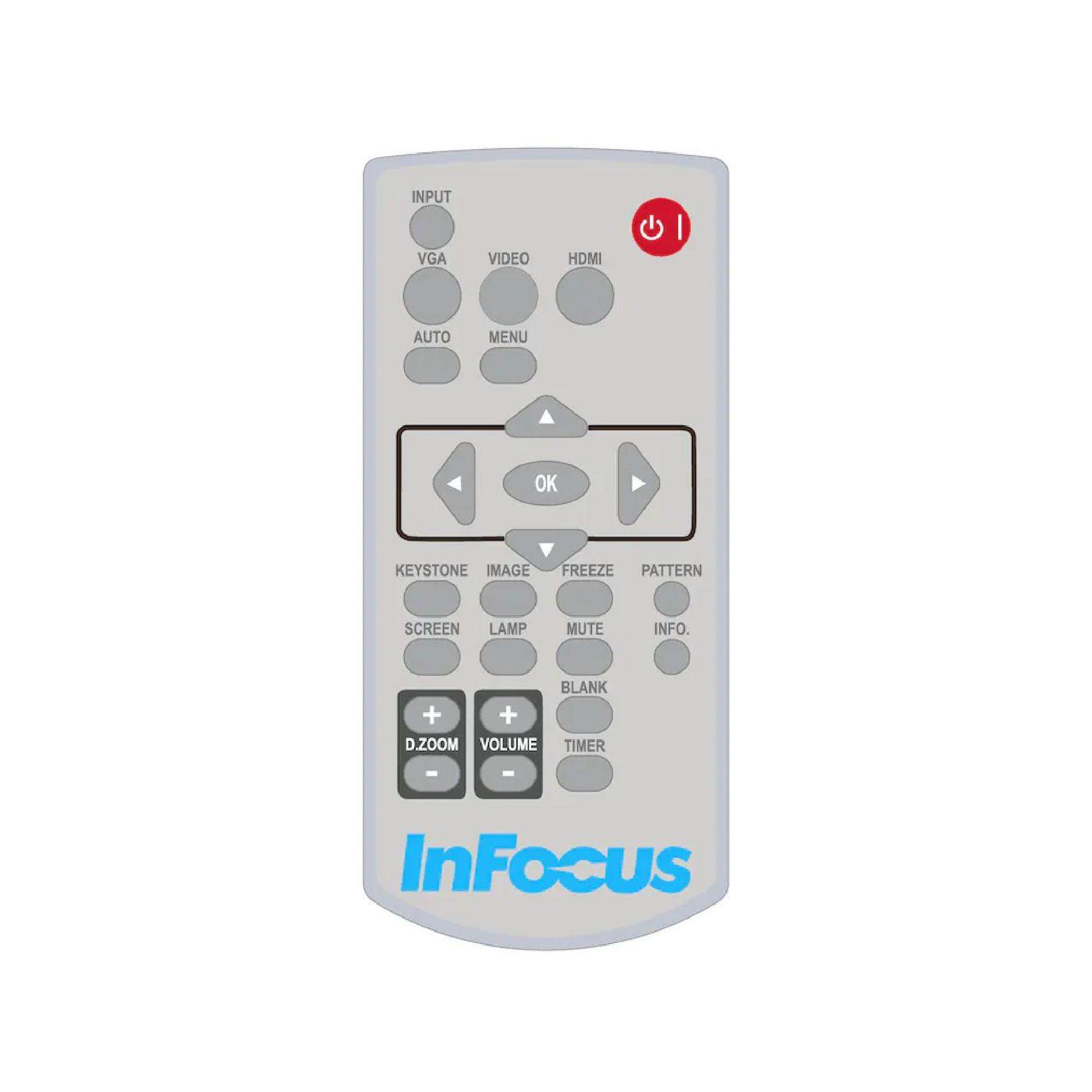 InFocus HW-NAVIGATOR-6 telecomando Proiettore Pulsanti (Remote Control Projector - Press Buttons - Warranty: 12M)