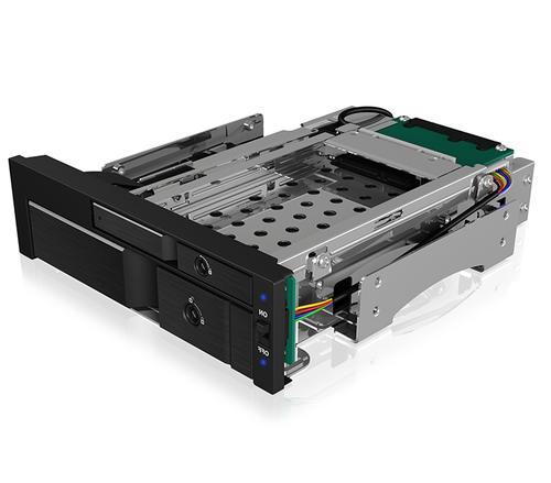 ICY BOX IB-173SSK 13,3 cm (5.25") Vassoio per unità di memorizzazione Nero