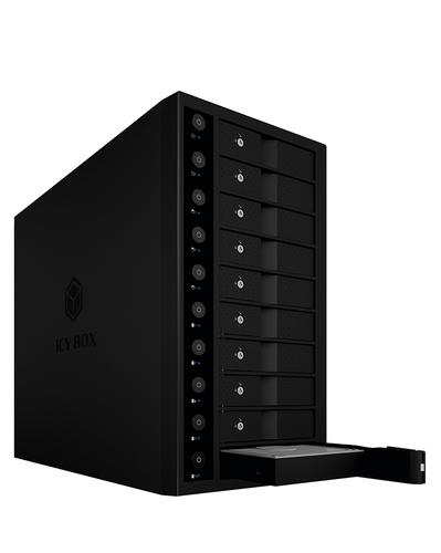 ICY BOX IB-3810-C31 Box esterno HDD Nero 3.5"