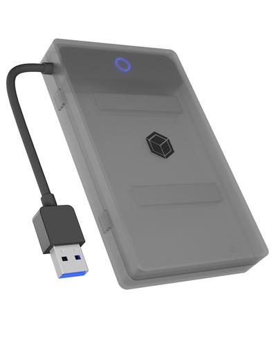 ICY BOX IB-AC603b-U3 Box esterno HDD/SSD Antracite, Nero 2.5"