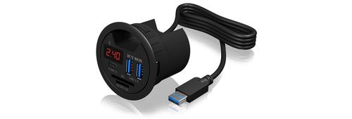 ICY BOX IB-HUB1404 USB 3.2 Gen 1 (3.1 Gen 1) Tipo A 5000 Mbit/s Nero