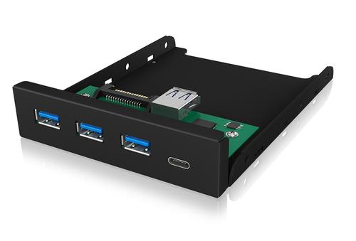 ICY BOX IB-HUB1418-i3 USB 3.2 Gen 1 (3.1 Gen 1) Tipo A 5000 Mbit/s Nero