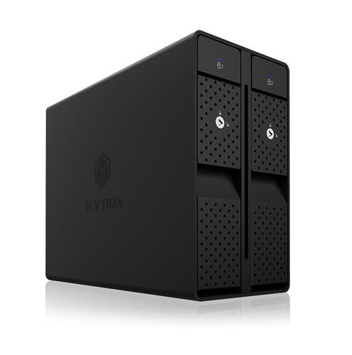ICY BOX IB-RD3802-C31 Box esterno HDD Nero 3.5"